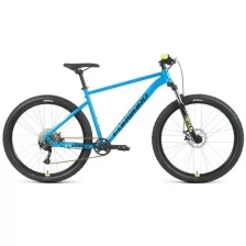 Горный велосипед FORWARD Sporting 27,5 XX 2021, синий/желтый, рост 17"